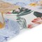 1 Yard Cotton Crepe Fabric - Pink, Yellow and Blue Floral and Paisley Patchwork
